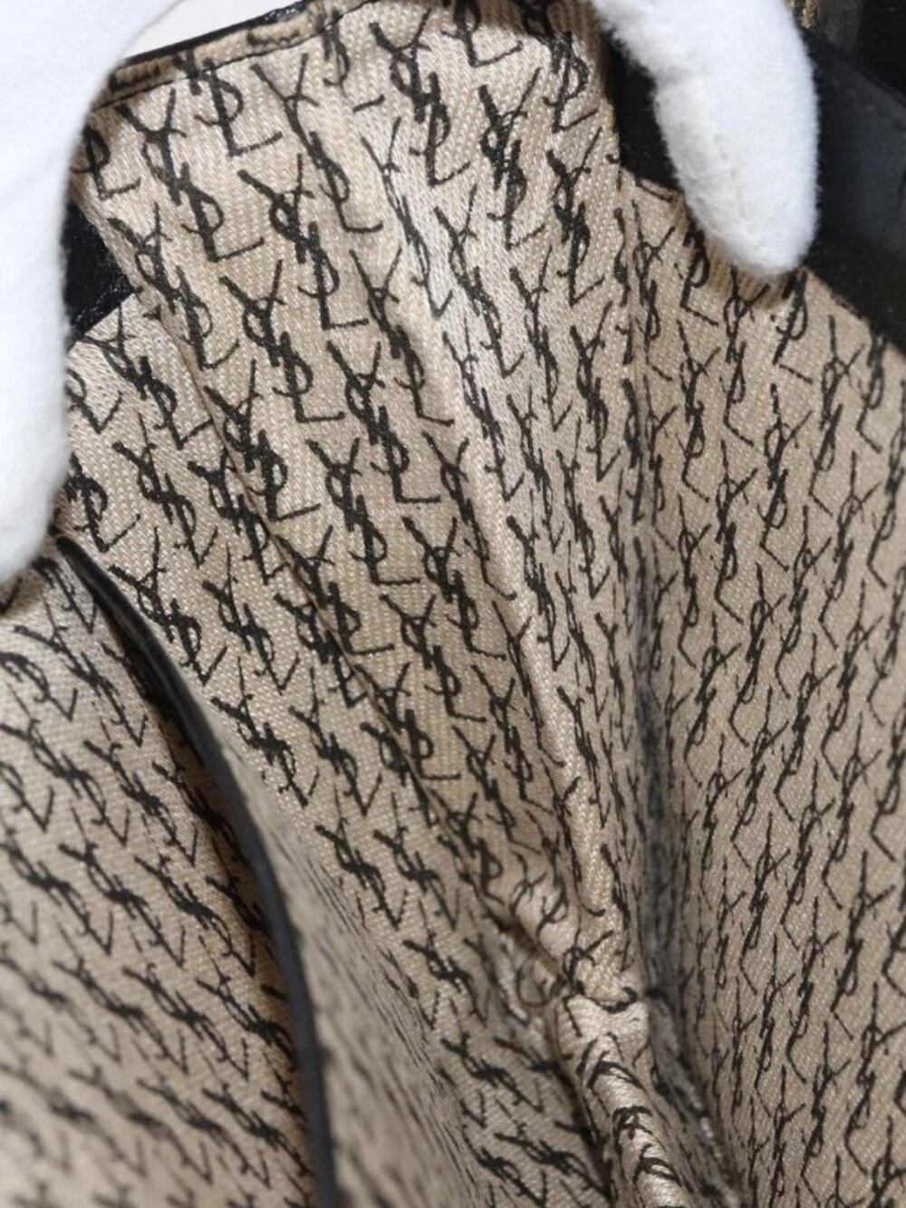 SAINT LAURENT Shoulder Bag Leather Black gold - Picture 11 of 16